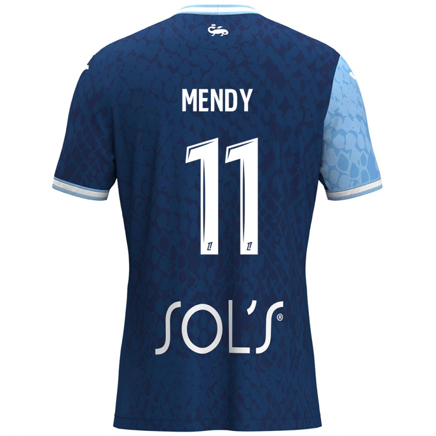 Kinder Mélinda Mendy #11 Himmelblau Dunkelblau Heimtrikot Trikot 2024/25 T-Shirt Österreich