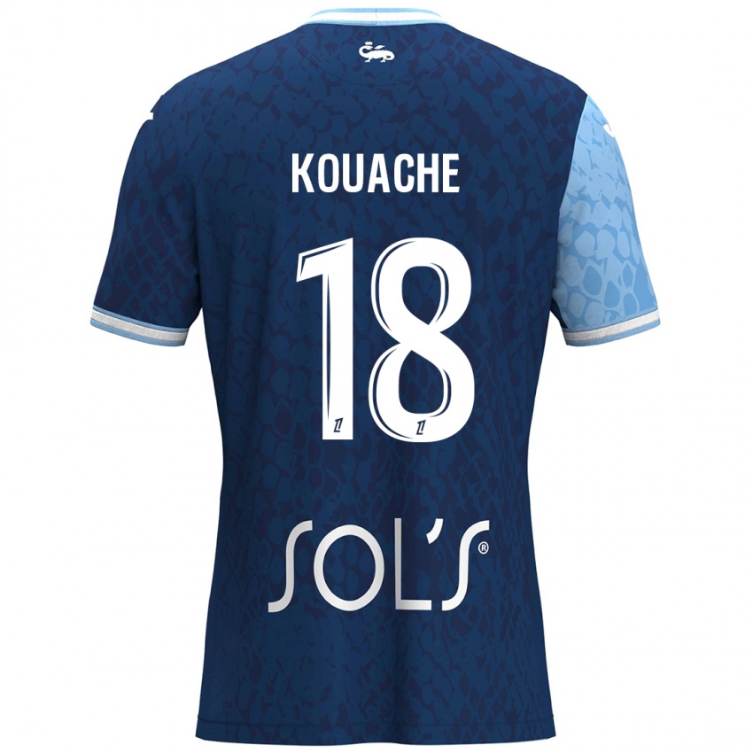 Kinder Éva Kouache #18 Himmelblau Dunkelblau Heimtrikot Trikot 2024/25 T-Shirt Österreich