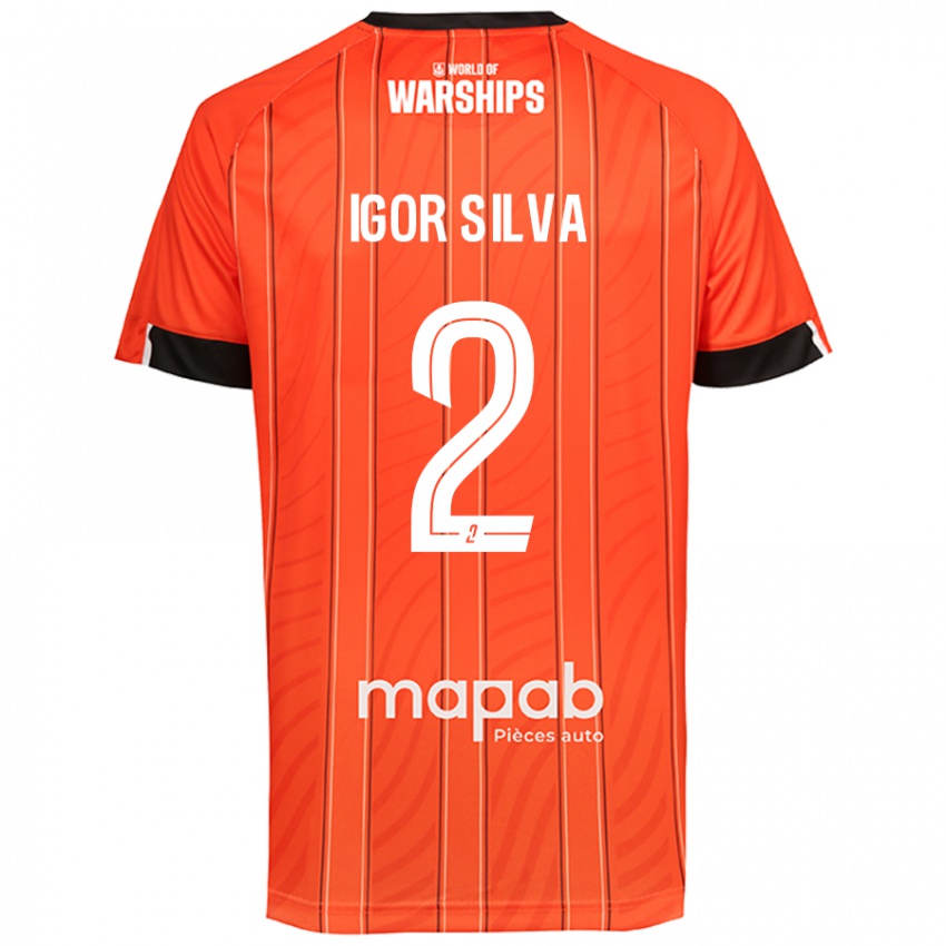 Kinder Igor Silva #2 Orange Heimtrikot Trikot 2024/25 T-Shirt Österreich