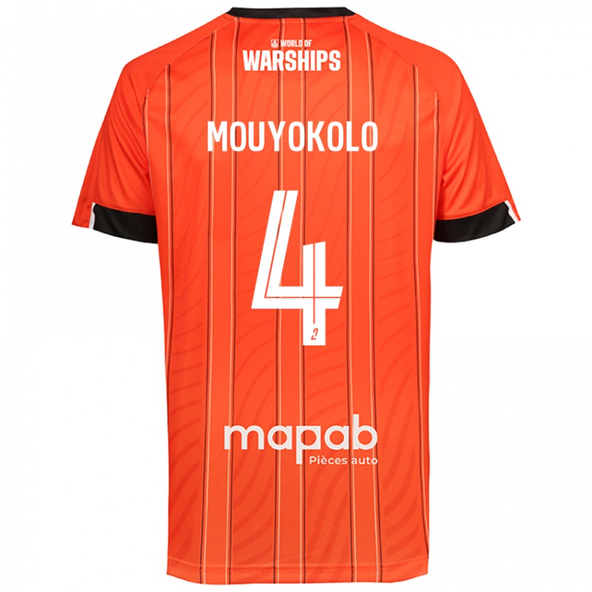 Kinder Loris Mouyokolo #4 Orange Heimtrikot Trikot 2024/25 T-Shirt Österreich