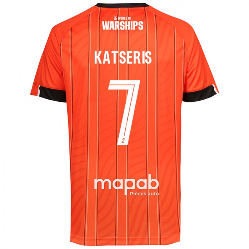 Kinder Panos Katseris #7 Orange Heimtrikot Trikot 2024/25 T-Shirt Österreich