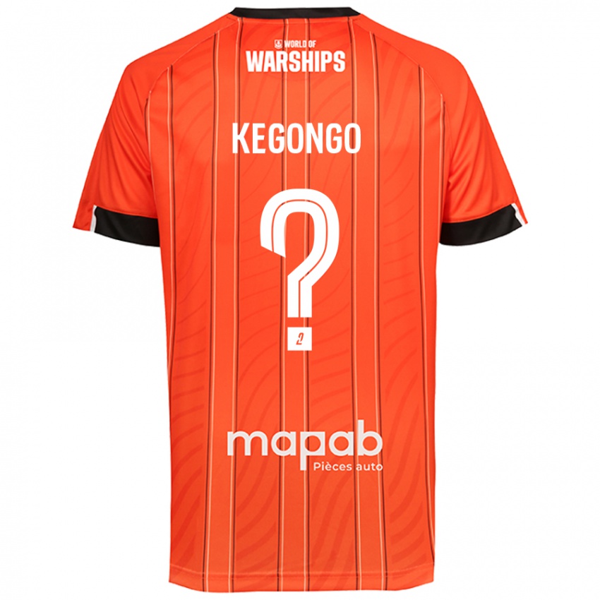 Kinder Clarence Kegongo #0 Orange Heimtrikot Trikot 2024/25 T-Shirt Österreich