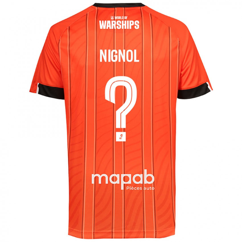 Kinder Vincent Nignol #0 Orange Heimtrikot Trikot 2024/25 T-Shirt Österreich