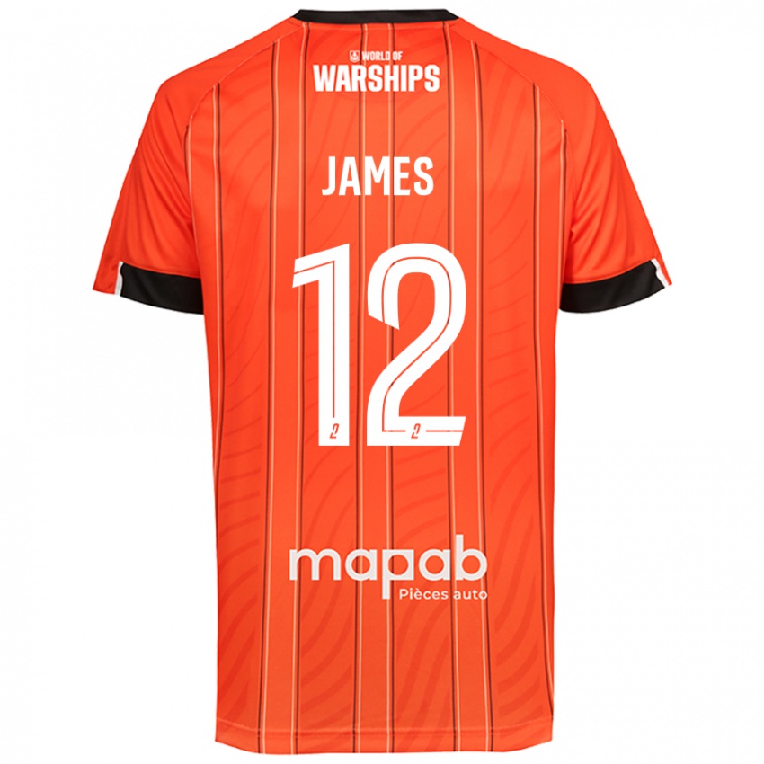 Kinder Isaac James #12 Orange Heimtrikot Trikot 2024/25 T-Shirt Österreich