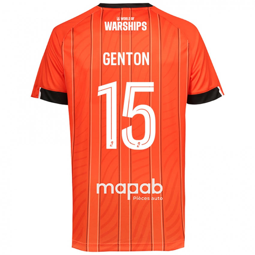 Kinder Enzo Genton #15 Orange Heimtrikot Trikot 2024/25 T-Shirt Österreich