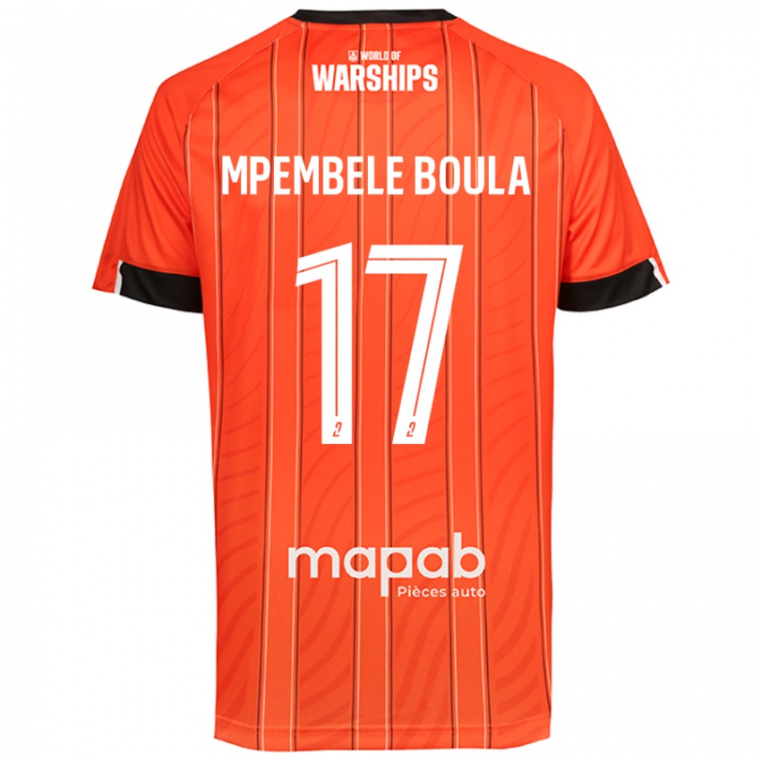 Kinder Exaucé Mpembele Boula #17 Orange Heimtrikot Trikot 2024/25 T-Shirt Österreich