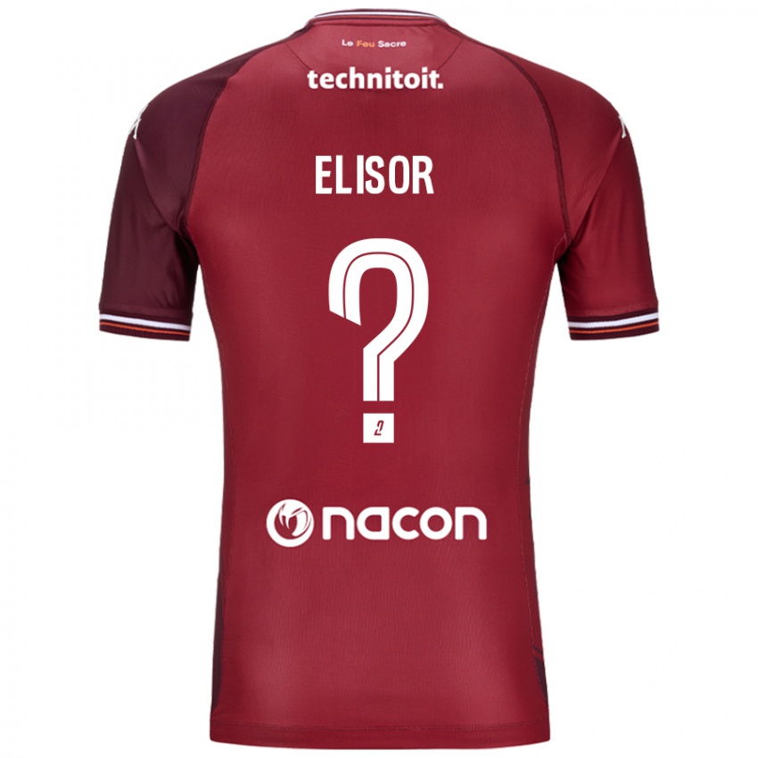 Kinder Simon Elisor #0 Rot Granata Heimtrikot Trikot 2024/25 T-Shirt Österreich