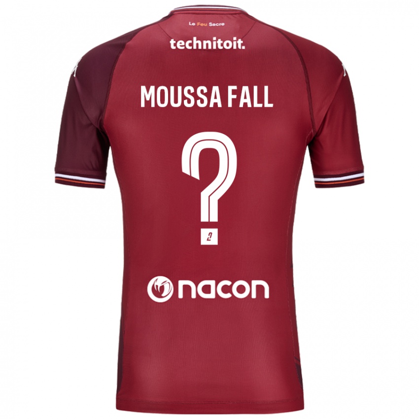 Kinder Pape Moussa Fall #0 Rot Granata Heimtrikot Trikot 2024/25 T-Shirt Österreich