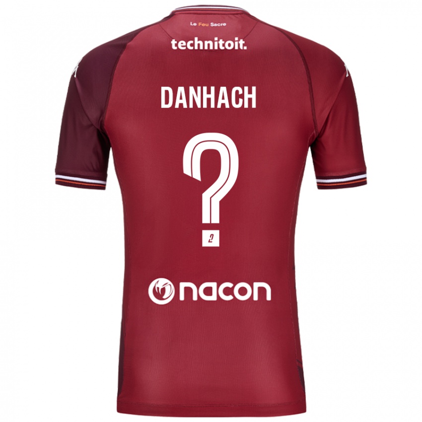 Kinder Djebril Danhach #0 Rot Granata Heimtrikot Trikot 2024/25 T-Shirt Österreich