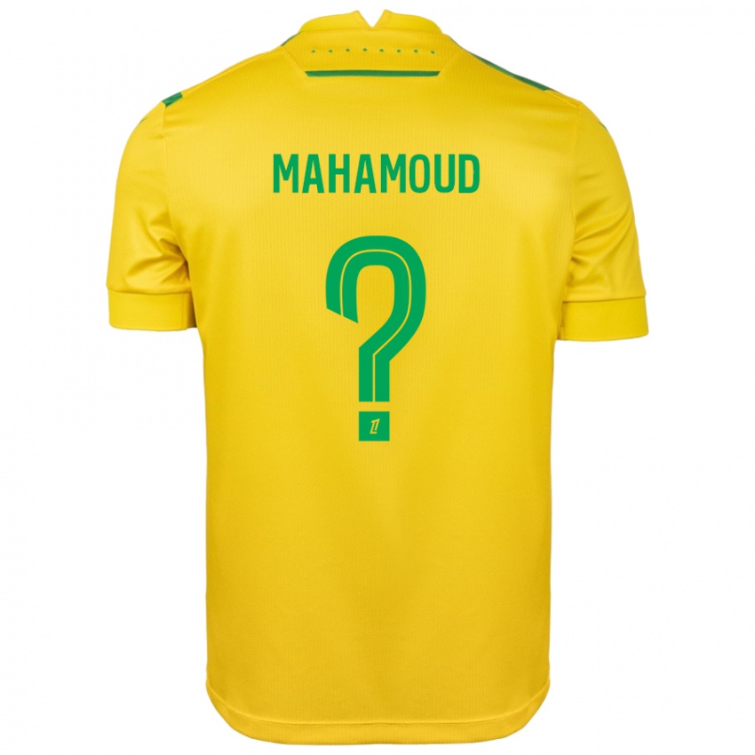 Kinder Adel Mahamoud #0 Gelb Grün Heimtrikot Trikot 2024/25 T-Shirt Österreich