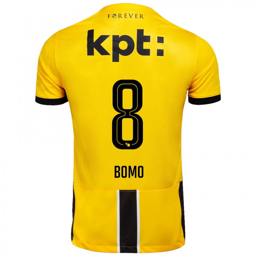 Kinder Jacques Bomo #8 Gelb Schwarz Heimtrikot Trikot 2024/25 T-Shirt Österreich