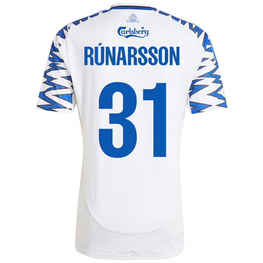 Kinder Runar Alex Runarsson #31 Weiß Himmelblau Heimtrikot Trikot 2024/25 T-Shirt Österreich