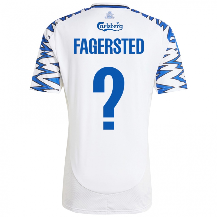 Kinder Johan Fagersted #0 Weiß Himmelblau Heimtrikot Trikot 2024/25 T-Shirt Österreich