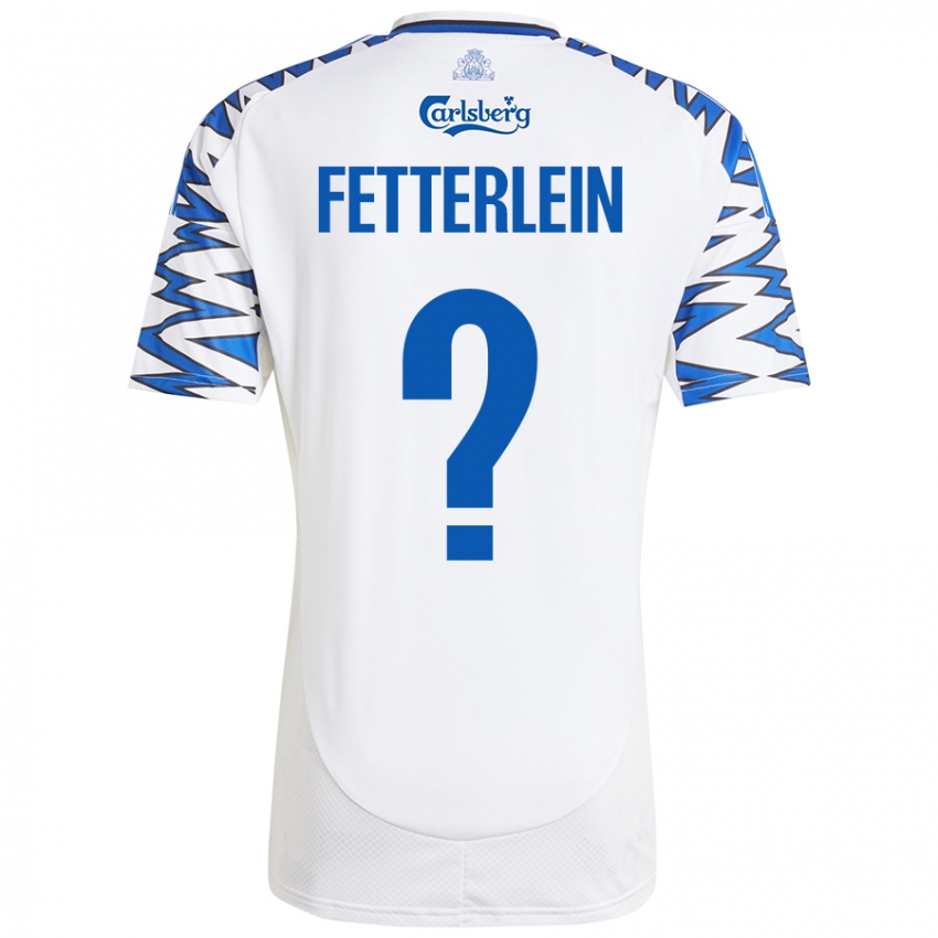 Kinder Sean Fetterlein #0 Weiß Himmelblau Heimtrikot Trikot 2024/25 T-Shirt Österreich