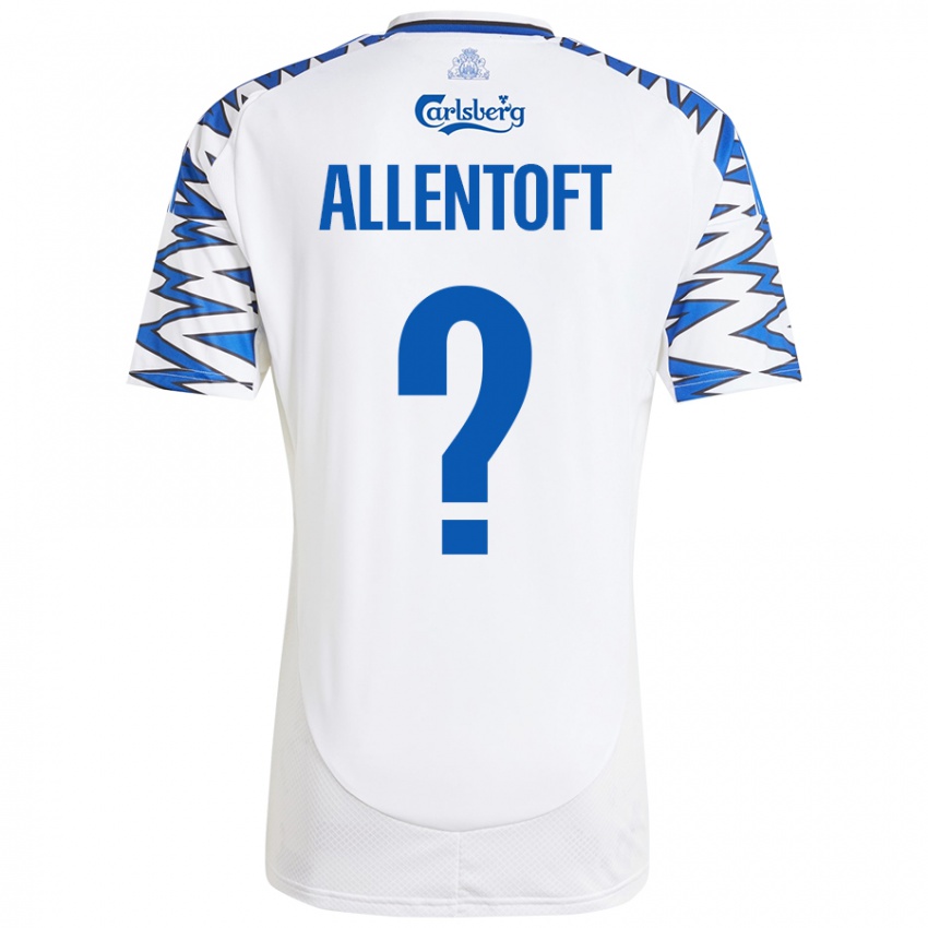 Kinder Philip Allentoft #0 Weiß Himmelblau Heimtrikot Trikot 2024/25 T-Shirt Österreich