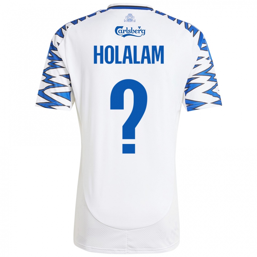 Kinder Ishaq Holalam #0 Weiß Himmelblau Heimtrikot Trikot 2024/25 T-Shirt Österreich