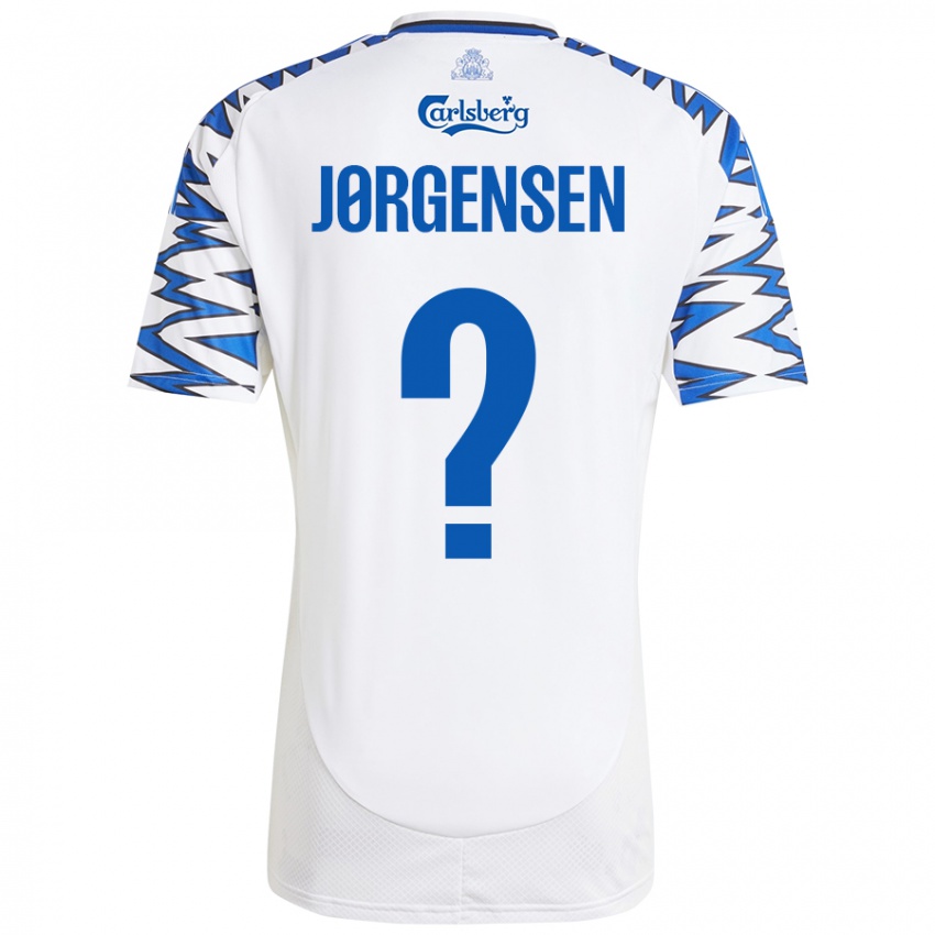 Kinder Mads Jørgensen #0 Weiß Himmelblau Heimtrikot Trikot 2024/25 T-Shirt Österreich