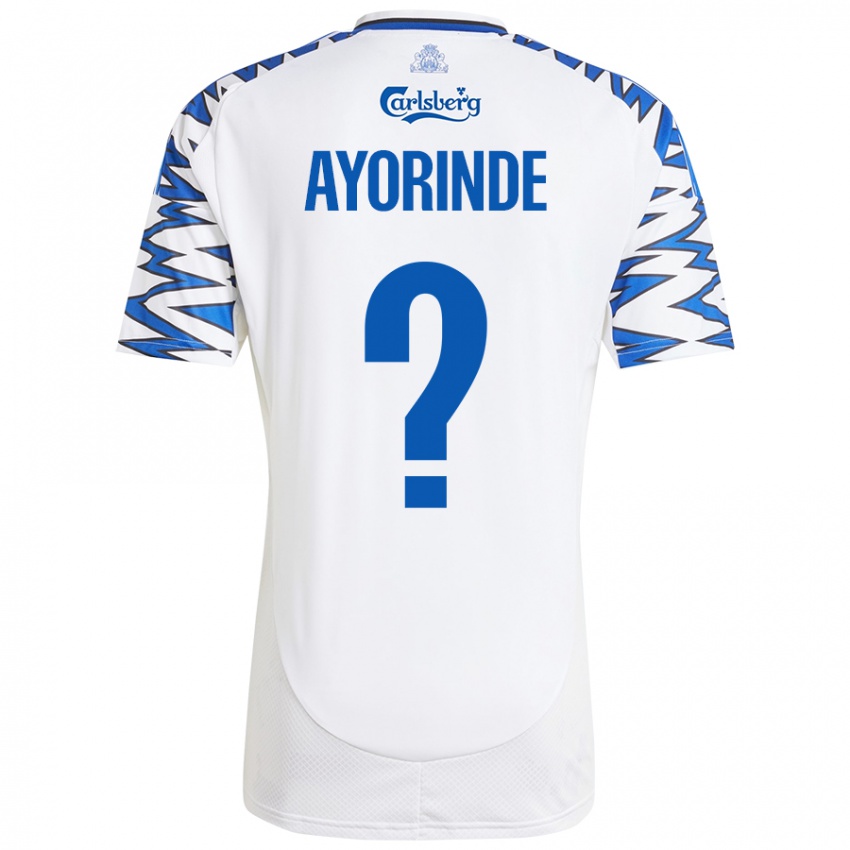 Kinder Noah Ayorinde #0 Weiß Himmelblau Heimtrikot Trikot 2024/25 T-Shirt Österreich