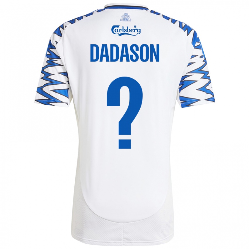 Kinder Viktor Dadason #0 Weiß Himmelblau Heimtrikot Trikot 2024/25 T-Shirt Österreich