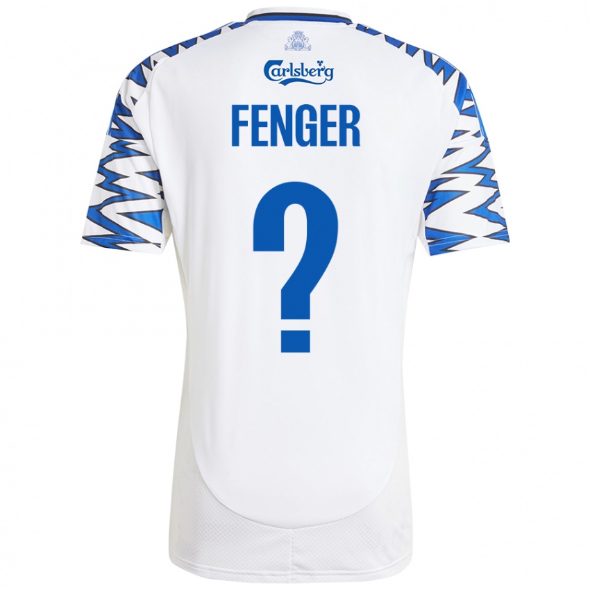 Kinder Oskar Fenger #0 Weiß Himmelblau Heimtrikot Trikot 2024/25 T-Shirt Österreich