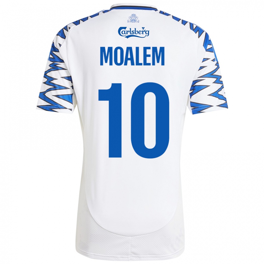 Kinder Jonathan Moalem #10 Weiß Himmelblau Heimtrikot Trikot 2024/25 T-Shirt Österreich