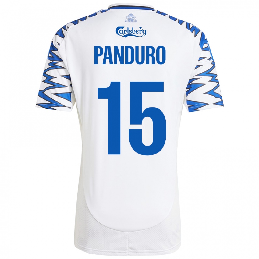 Kinder Tristan Panduro #15 Weiß Himmelblau Heimtrikot Trikot 2024/25 T-Shirt Österreich