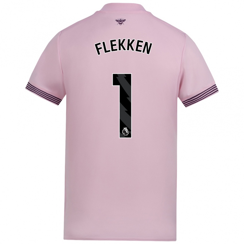 Kinder Mark Flekken #1 Rosa Auswärtstrikot Trikot 2024/25 T-Shirt Österreich