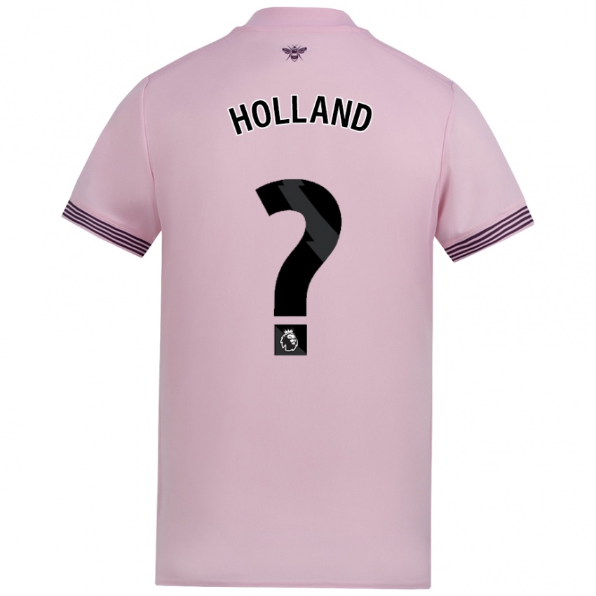 Kinder Isaac Holland #0 Rosa Auswärtstrikot Trikot 2024/25 T-Shirt Österreich