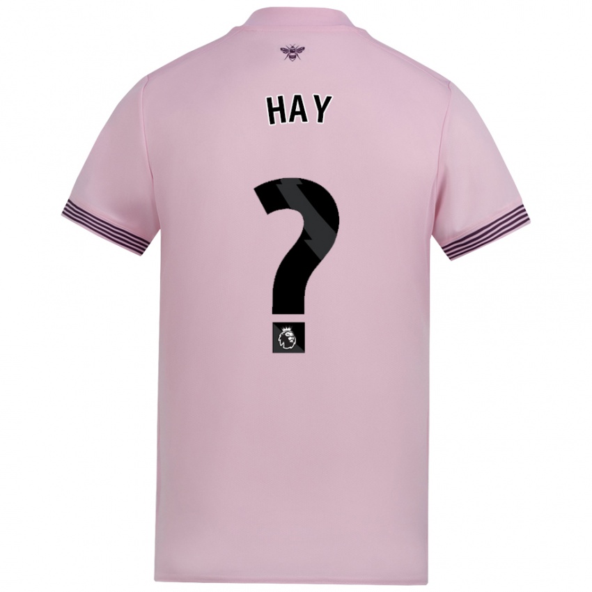 Kinder Ashley Hay #0 Rosa Auswärtstrikot Trikot 2024/25 T-Shirt Österreich