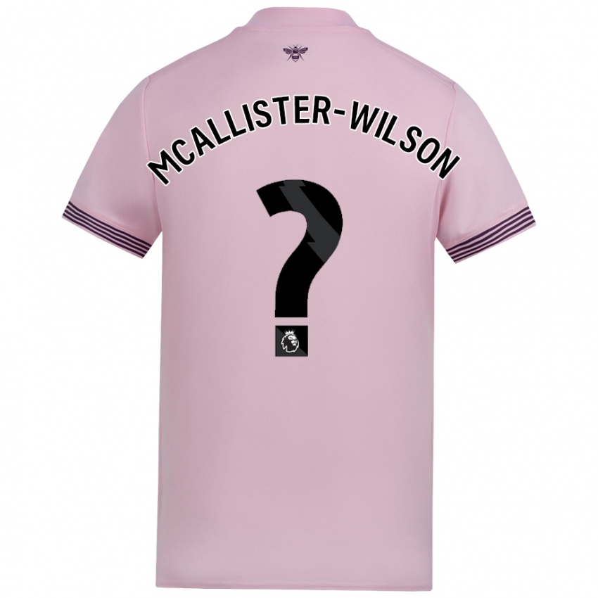 Kinder Zack Mcallister-Wilson #0 Rosa Auswärtstrikot Trikot 2024/25 T-Shirt Österreich