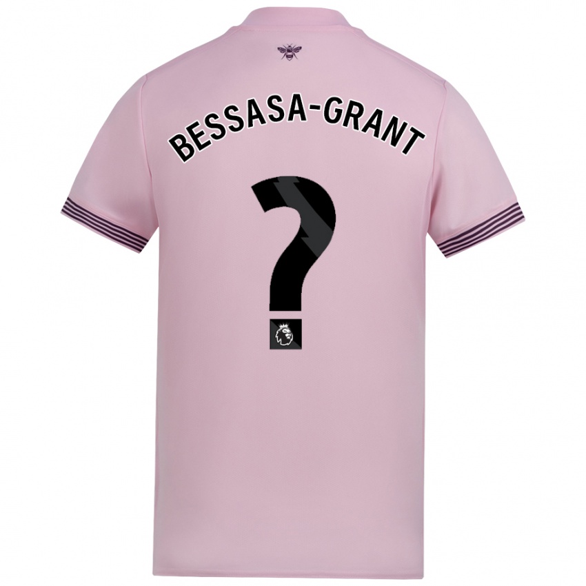 Kinder Mekhai Bessasa-Grant #0 Rosa Auswärtstrikot Trikot 2024/25 T-Shirt Österreich