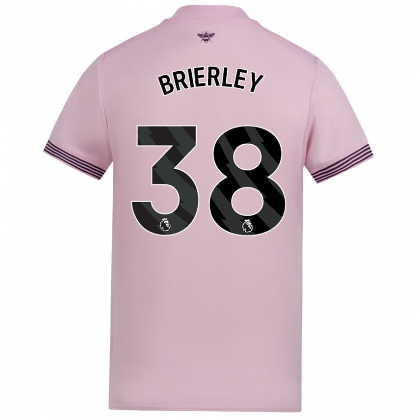 Kinder Ethan Brierley #38 Rosa Auswärtstrikot Trikot 2024/25 T-Shirt Österreich