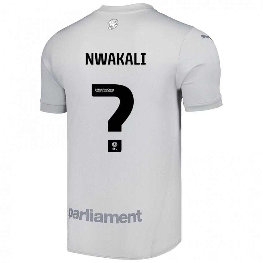 Kinder Kelechi Nwakali #0 Silbergrau Auswärtstrikot Trikot 2024/25 T-Shirt Österreich