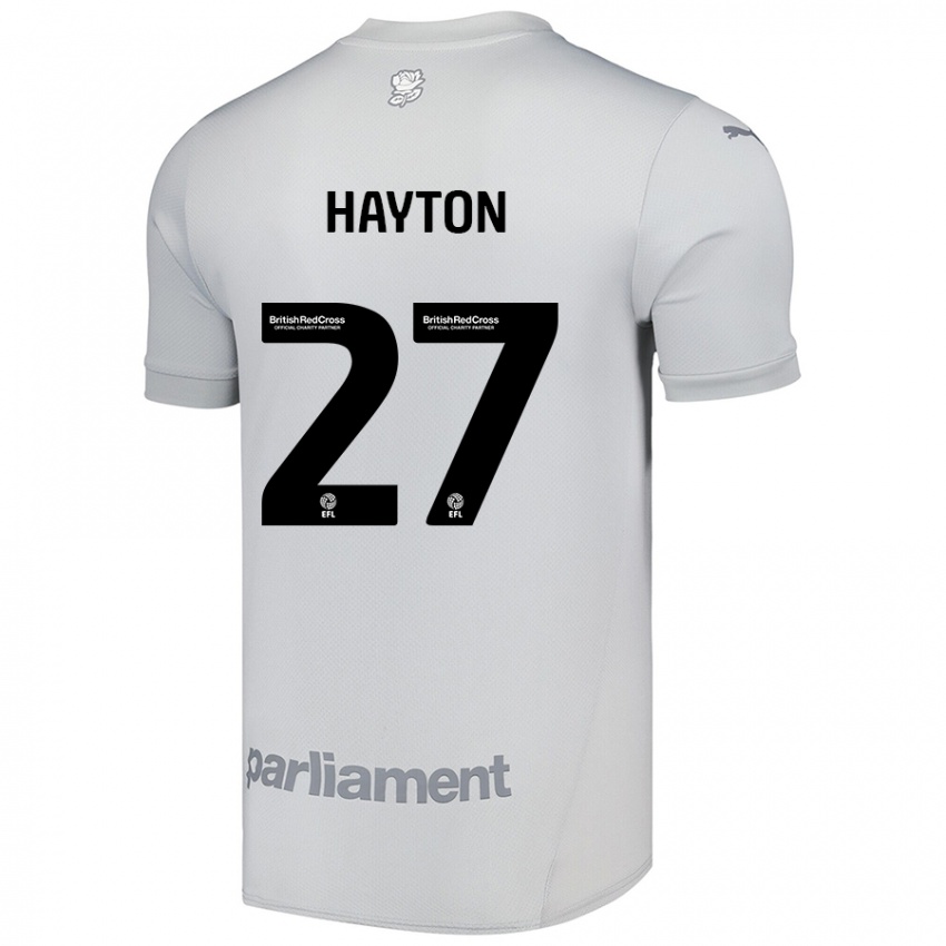 Kinder Adam Hayton #27 Silbergrau Auswärtstrikot Trikot 2024/25 T-Shirt Österreich