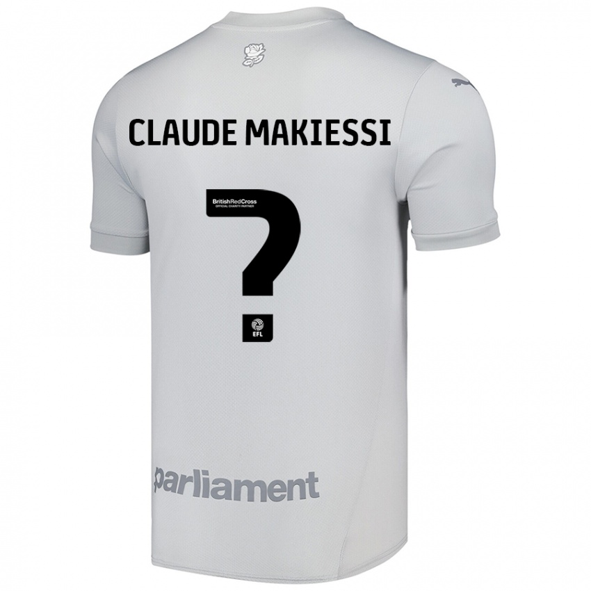 Kinder Jean Claude Makiessi #0 Silbergrau Auswärtstrikot Trikot 2024/25 T-Shirt Österreich