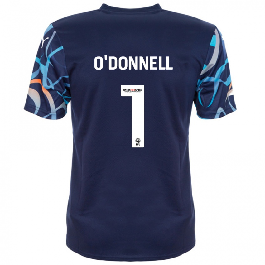 Kinder Richard O'donnell #1 Marineblau Auswärtstrikot Trikot 2024/25 T-Shirt Österreich