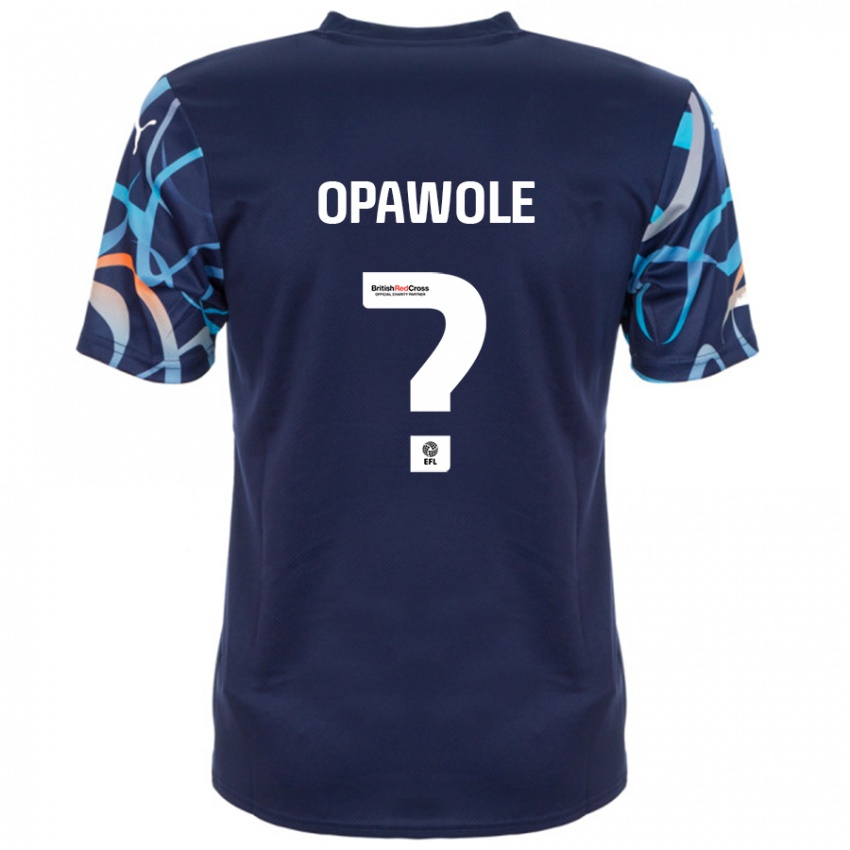 Kinder Johnson Opawole #0 Marineblau Auswärtstrikot Trikot 2024/25 T-Shirt Österreich