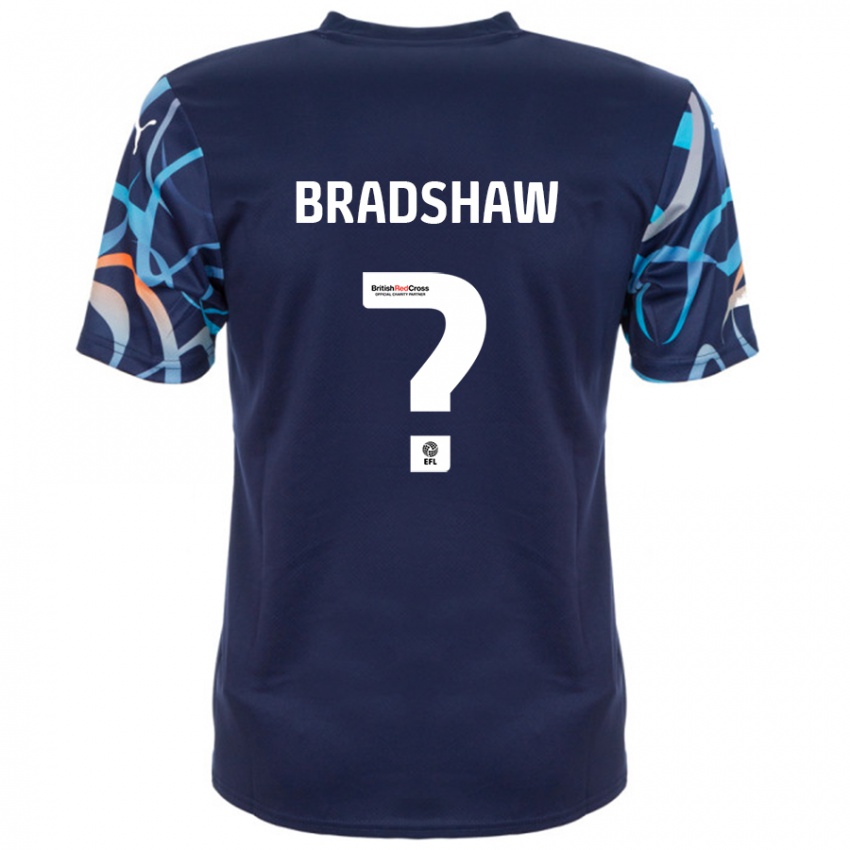 Kinder Ashleigh Bradshaw #0 Marineblau Auswärtstrikot Trikot 2024/25 T-Shirt Österreich