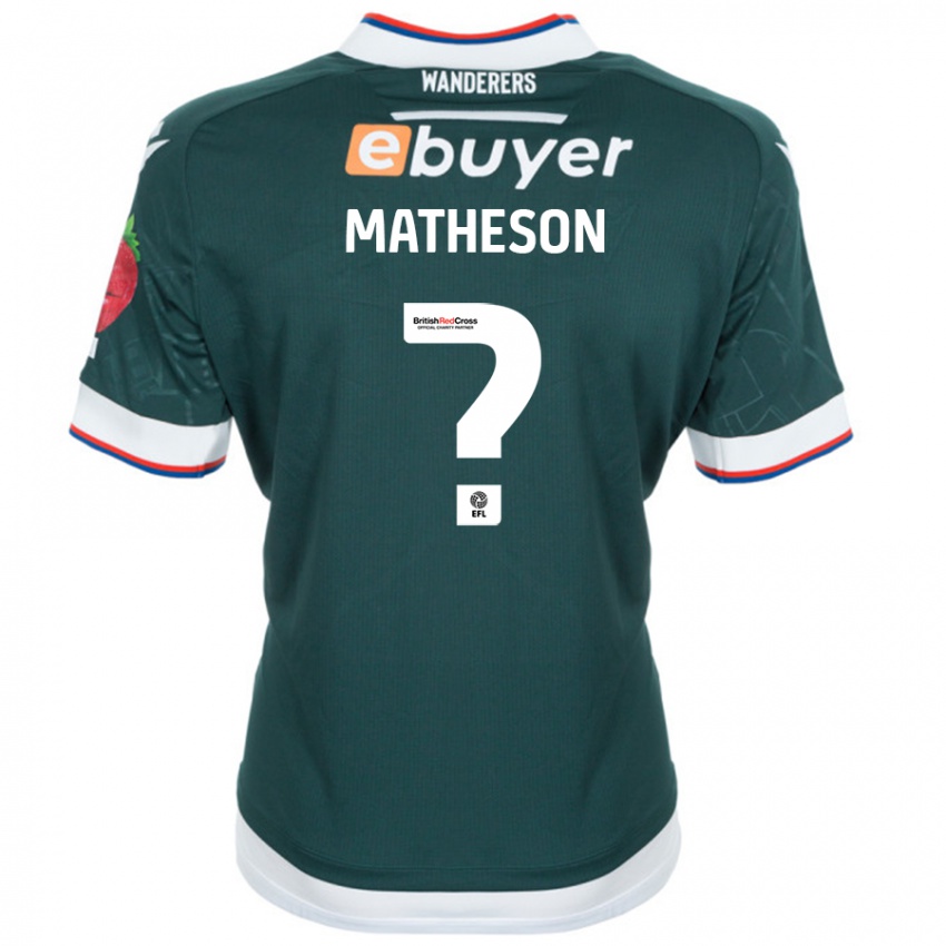 Kinder Luke Matheson #0 Dunkelgrün Auswärtstrikot Trikot 2024/25 T-Shirt Österreich