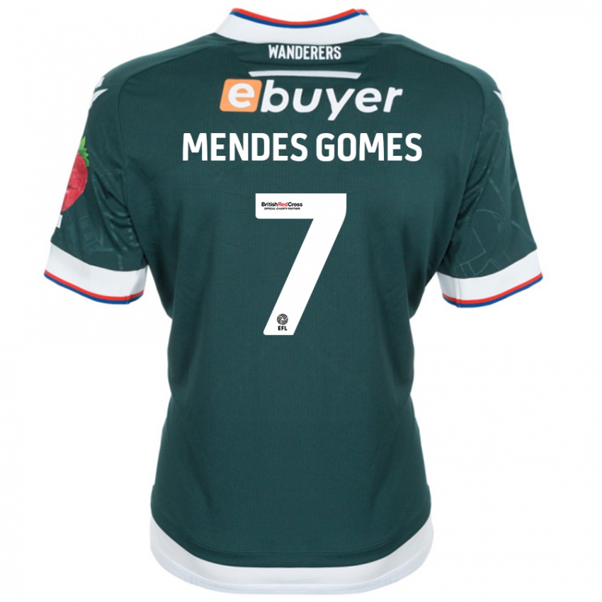 Kinder Carlos Mendes #7 Dunkelgrün Auswärtstrikot Trikot 2024/25 T-Shirt Österreich