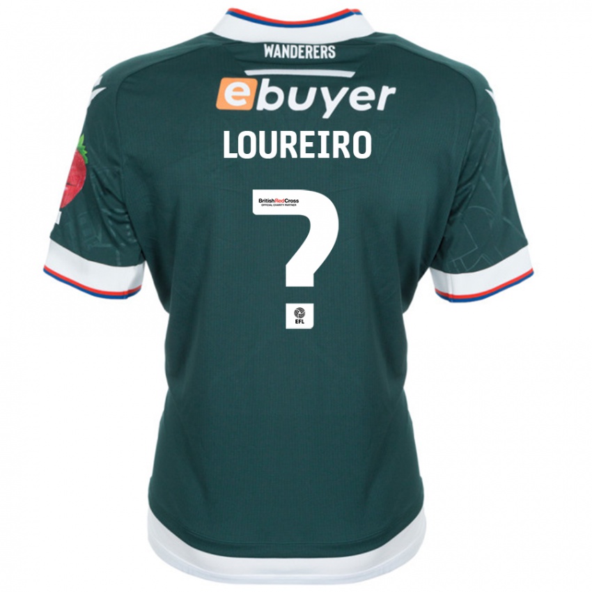 Kinder Giovanni Loureiro #0 Dunkelgrün Auswärtstrikot Trikot 2024/25 T-Shirt Österreich