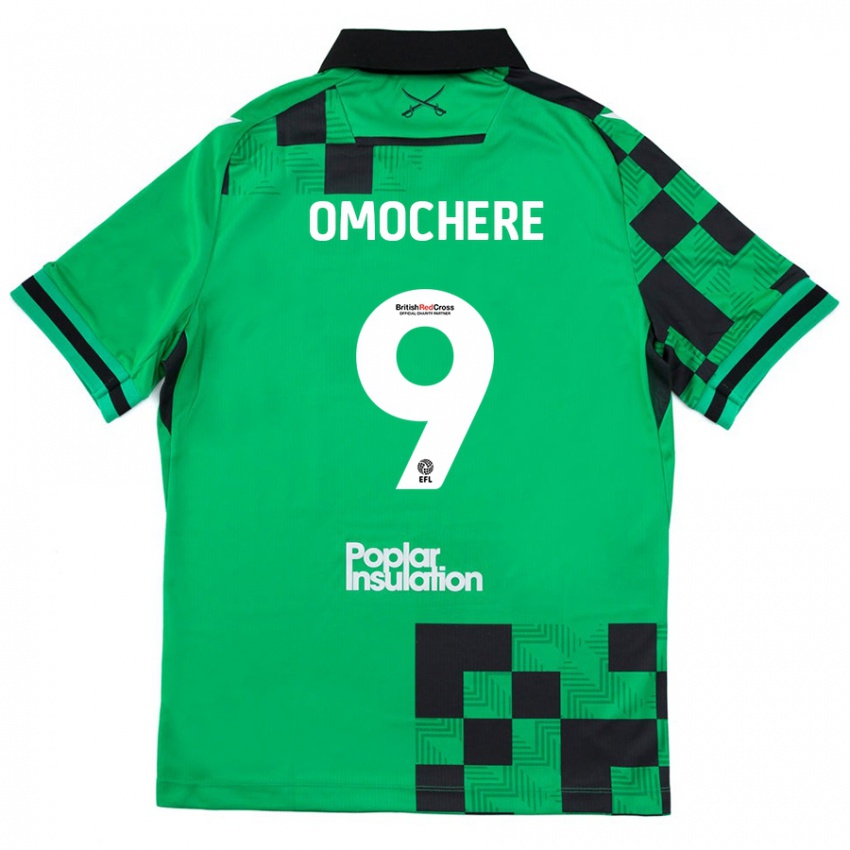 Kinder Promise Omochere #9 Grün Schwarz Auswärtstrikot Trikot 2024/25 T-Shirt Österreich