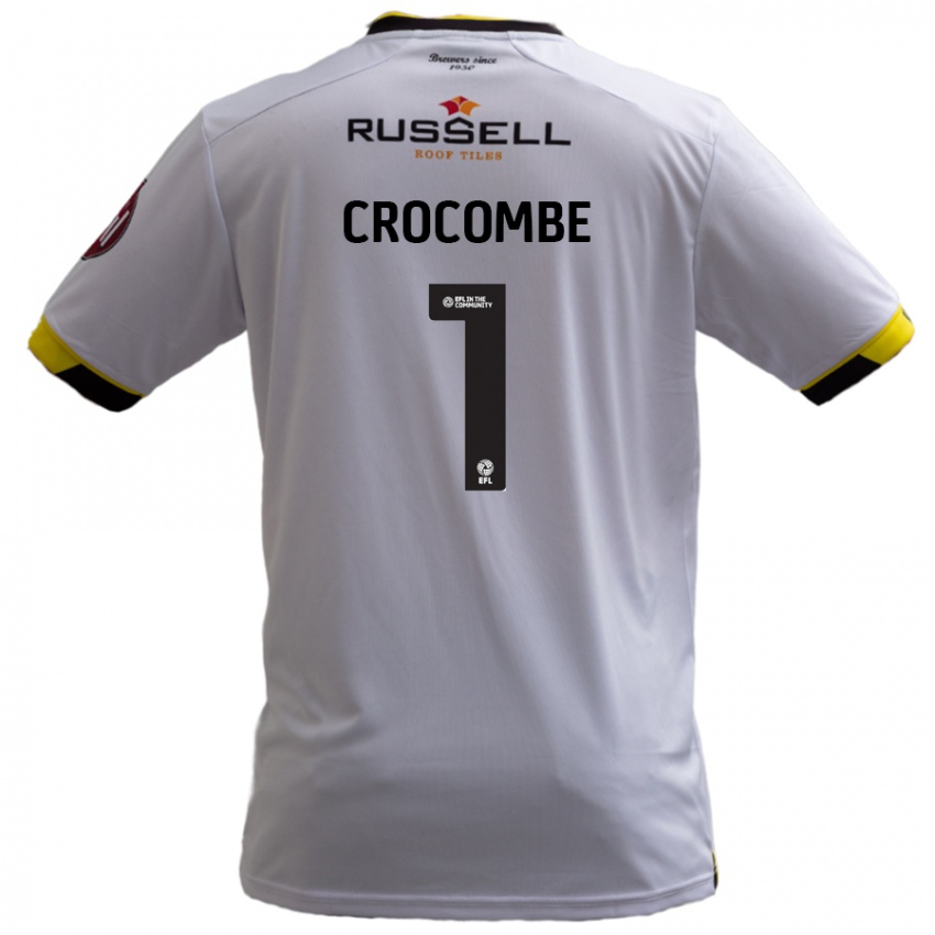 Kinder Max Crocombe #1 Weiß Auswärtstrikot Trikot 2024/25 T-Shirt Österreich