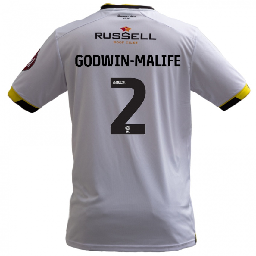 Kinder Udoka Godwin-Malife #2 Weiß Auswärtstrikot Trikot 2024/25 T-Shirt Österreich