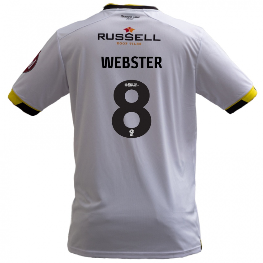 Kinder Charlie Webster #8 Weiß Auswärtstrikot Trikot 2024/25 T-Shirt Österreich