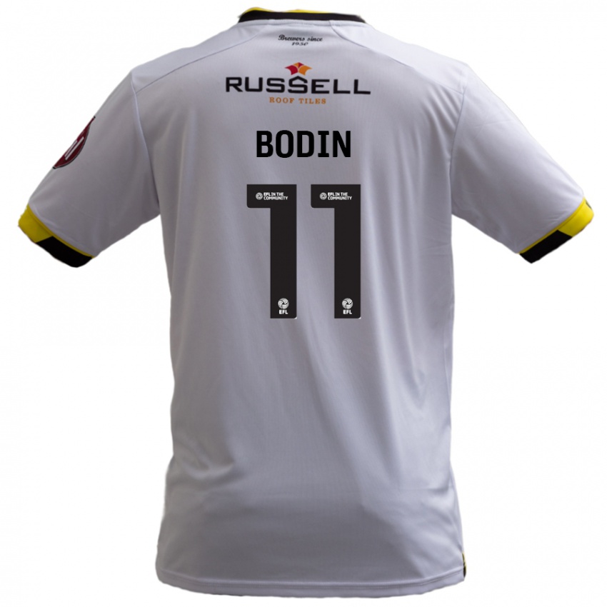 Kinder Billy Bodin #11 Weiß Auswärtstrikot Trikot 2024/25 T-Shirt Österreich