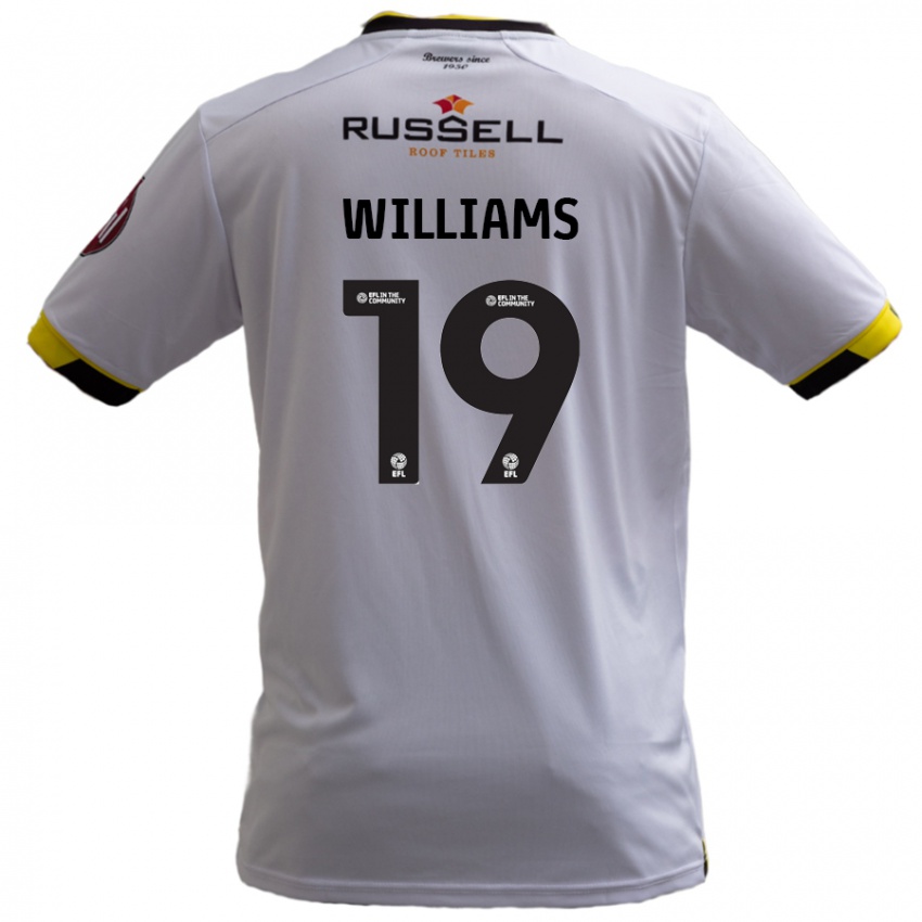 Kinder Dylan Williams #19 Weiß Auswärtstrikot Trikot 2024/25 T-Shirt Österreich