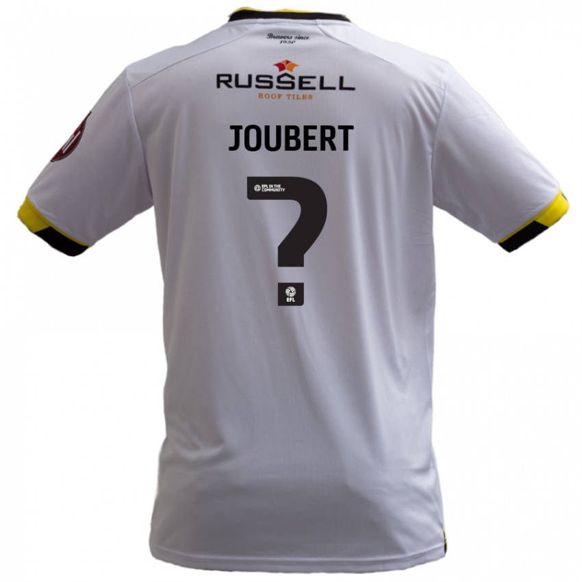 Kinder Lucas Joubert #0 Weiß Auswärtstrikot Trikot 2024/25 T-Shirt Österreich