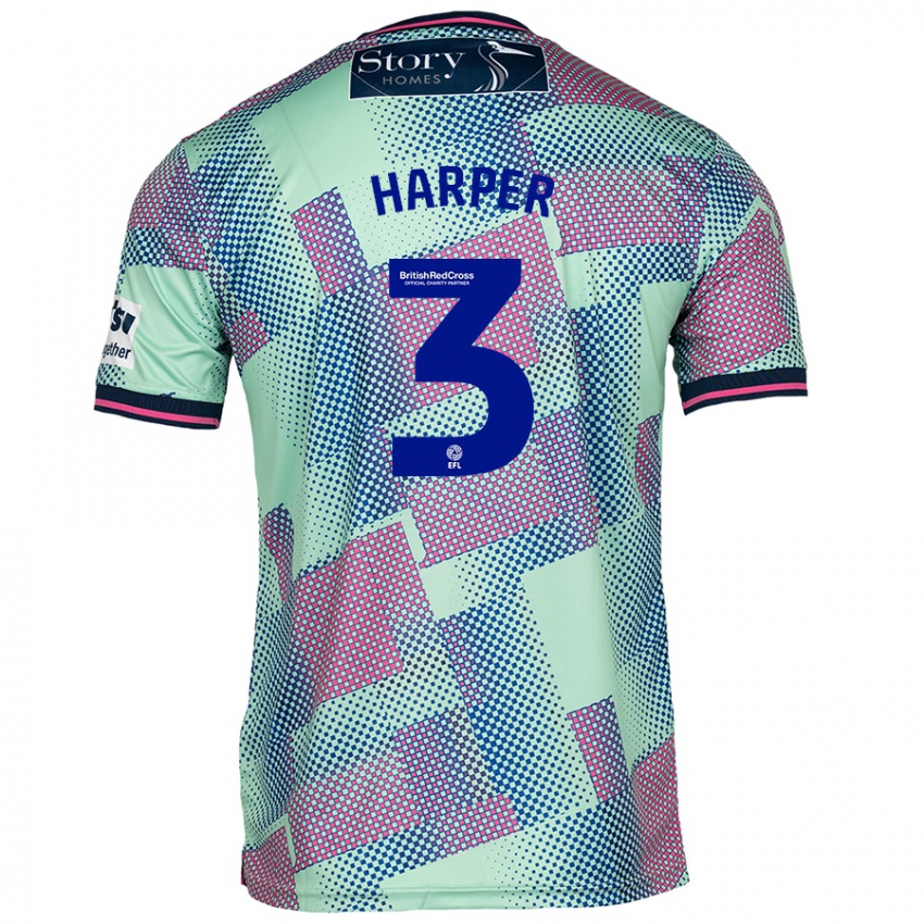 Kinder Cameron Harper #3 Grün Auswärtstrikot Trikot 2024/25 T-Shirt Österreich