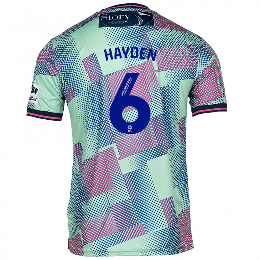 Kinder Aaron Hayden #6 Grün Auswärtstrikot Trikot 2024/25 T-Shirt Österreich